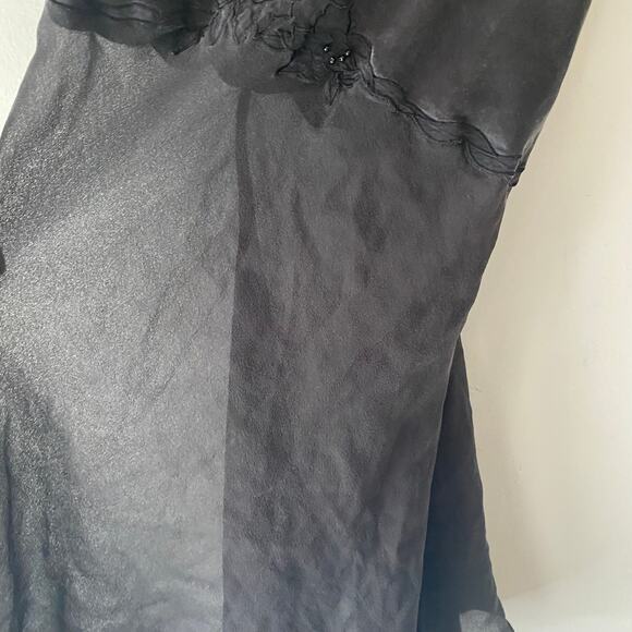 VTG Victoria Secret Y2K 90s Silky Sheer Slip Dress SZ‎ L Coquette Whimsy Goth - Picture 8 of 9